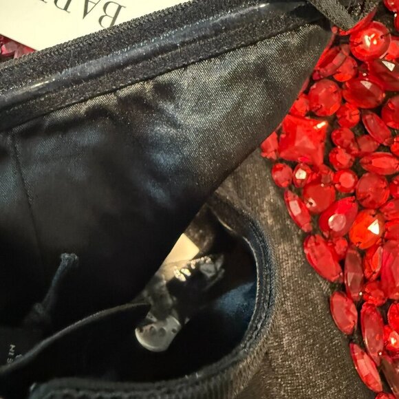 New NWT REVOLVE + Bardot ELENI BEADED BUSTIER Red and Black Size 6 Medium - Picture 11 of 11